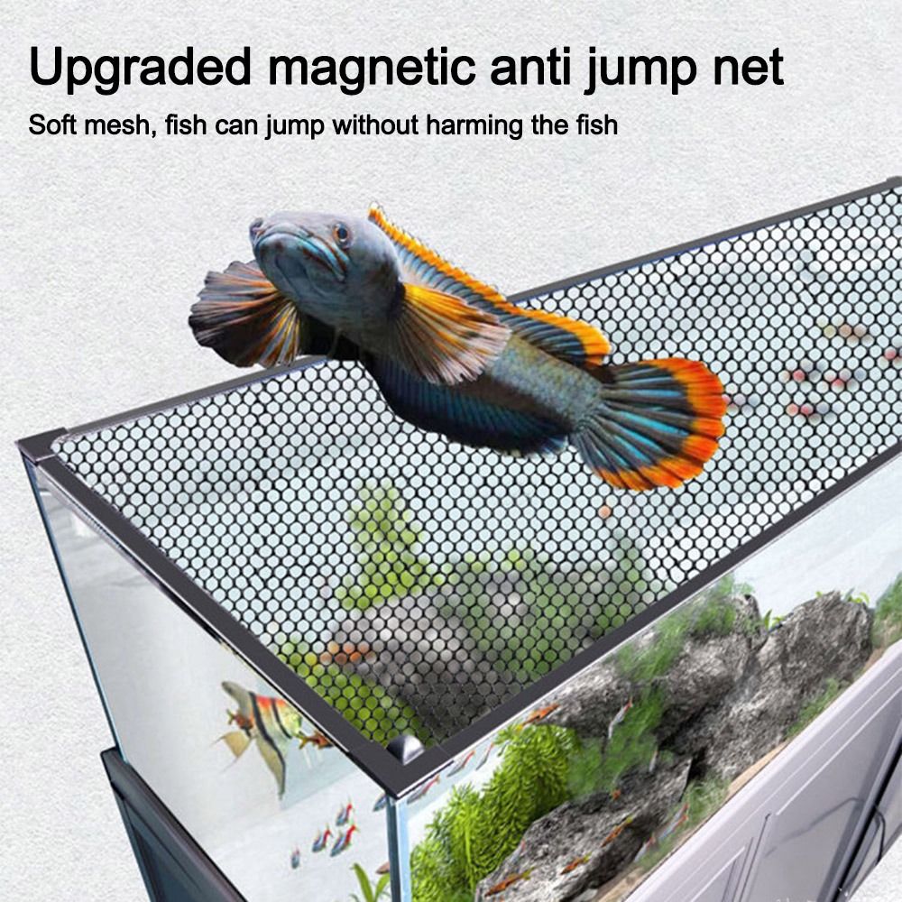 Aquarium Fish Net - Tampa Magnética Resistente para Aquário, Instalação