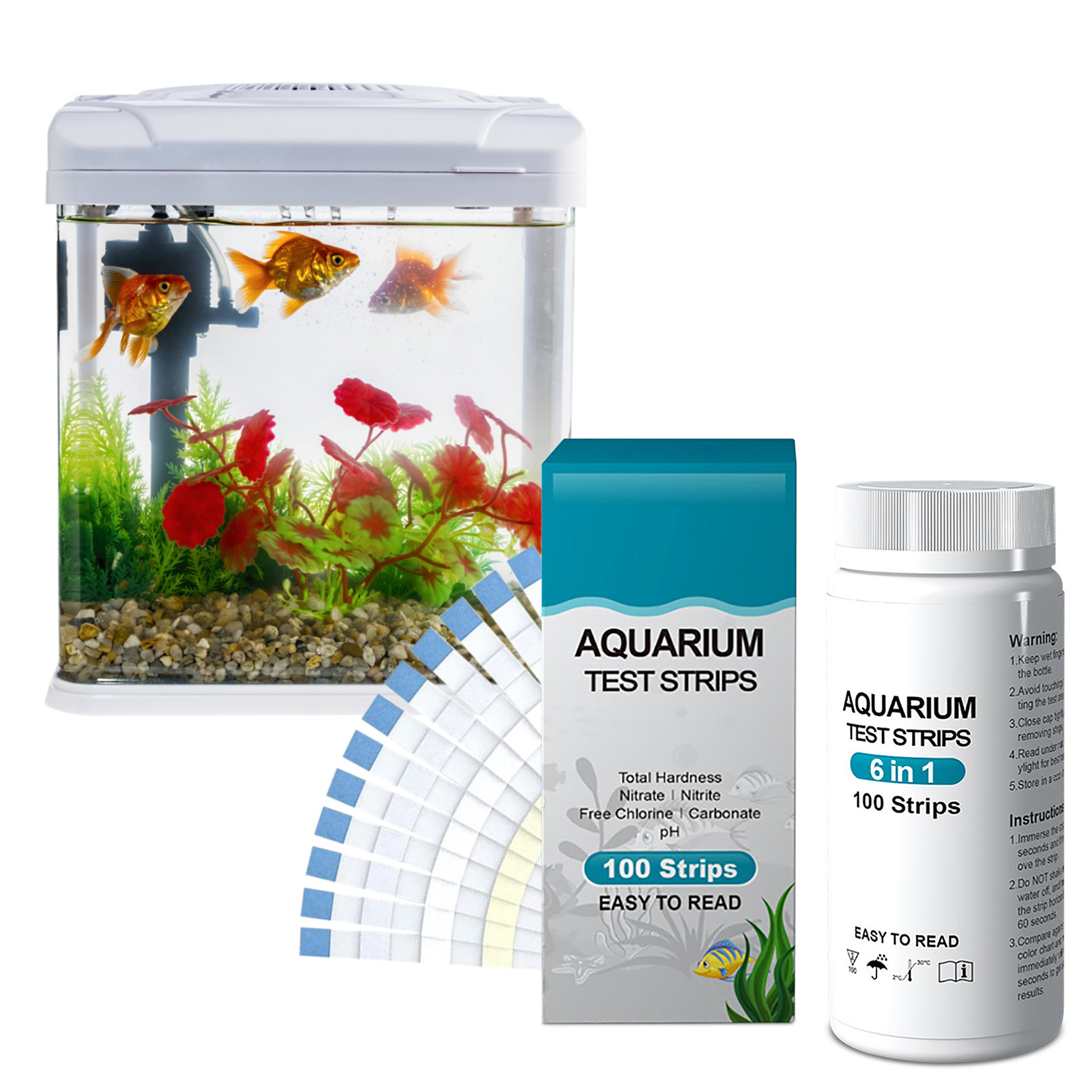 Aquarium Fish Quality - 100 pçs 6-em-1 kit de tiras
