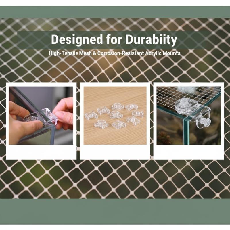 Aquarium Fish Net - 1 Peça Rede Anti-Salto para Aquário,