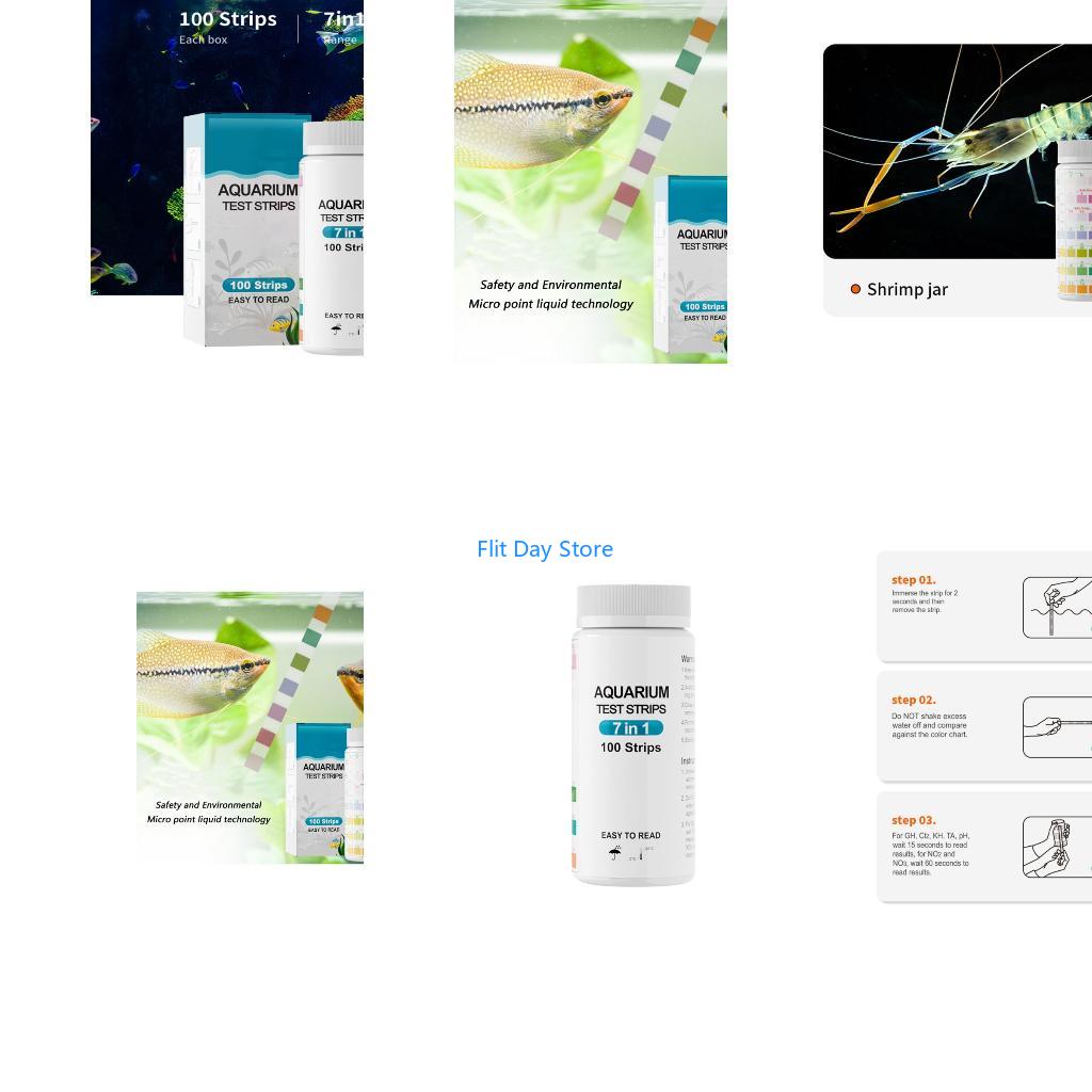 Aquarium Fish Quality - F92C 100 unidades tiras teste água