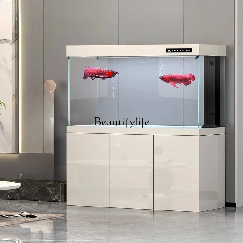 Aquarium Fish Dragon - Aquário de Vidro Super Branco para