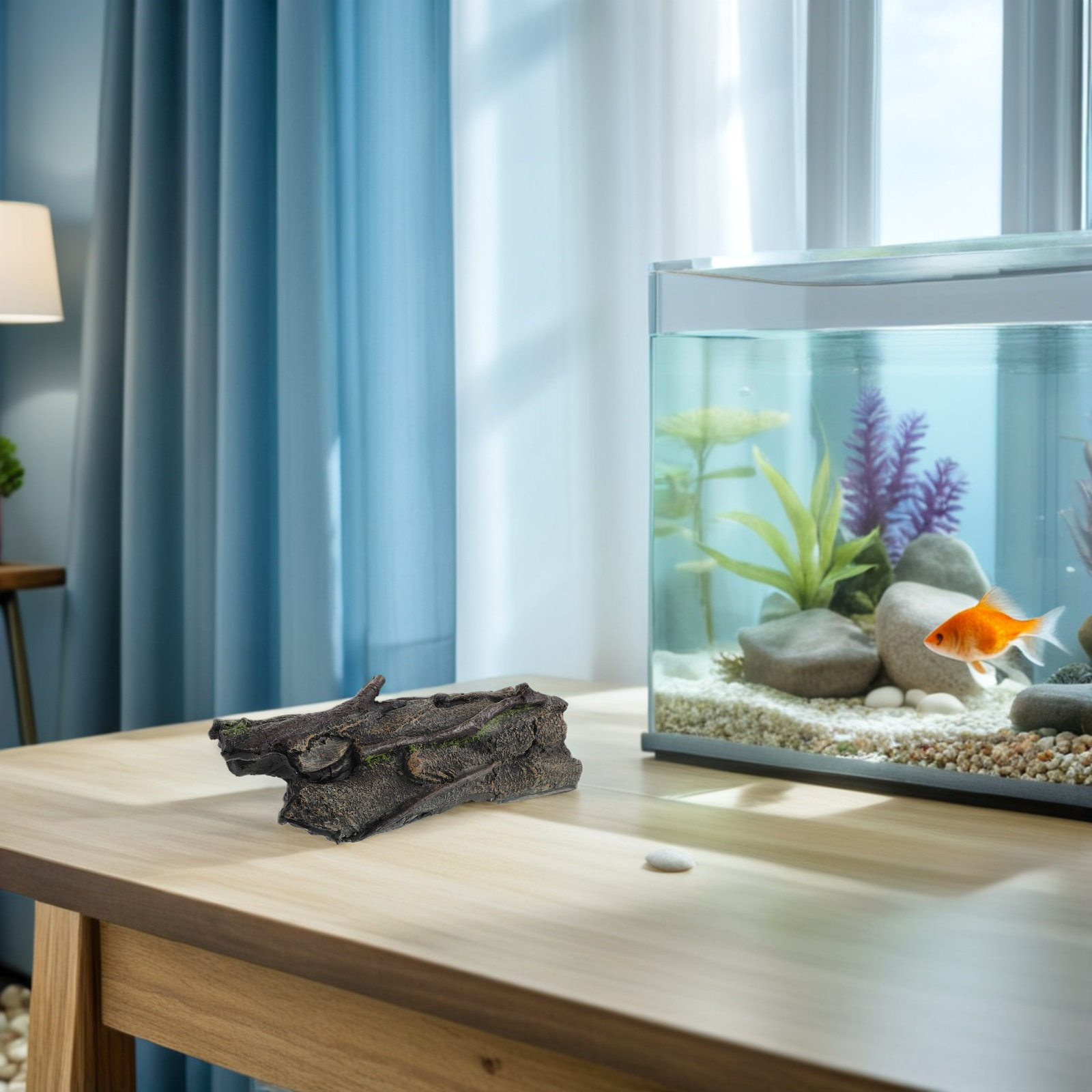 Tronco de Árvore Oco de Resina - Aquarium Fish Hideout avaliação e preço