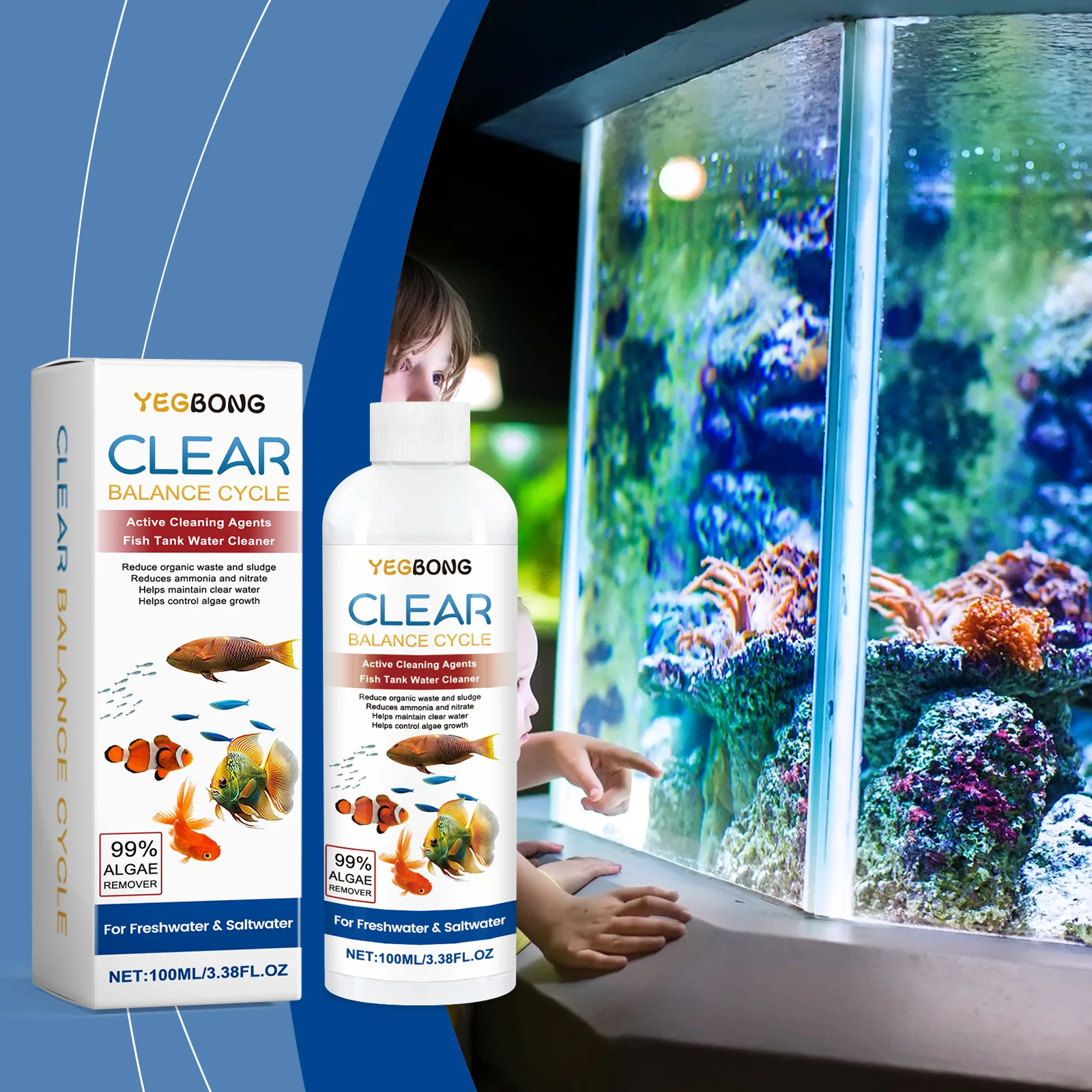 Removedor de algas para tanque - Aquarium Fish Quality avaliação e preço